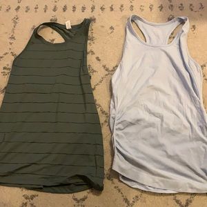 2 for 1 Athleta Workout Racer Back Tanks - Small
